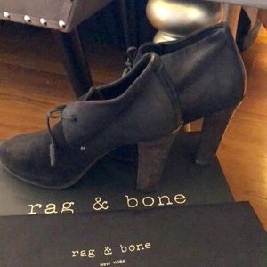 Rag & Bone Black Heel Booties
